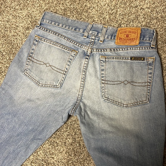 Lucky brand dungarees. Size 4 waist 27” length 32” - Picture 5 of 6